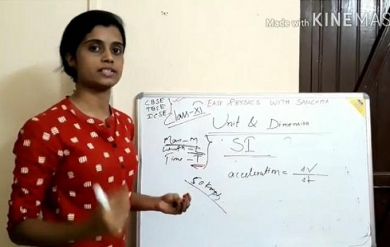 'Easy Physics With Sanchita' : Kamalpur youngster's Physics Tutorial YouTube Channel helps Students across Tripura 